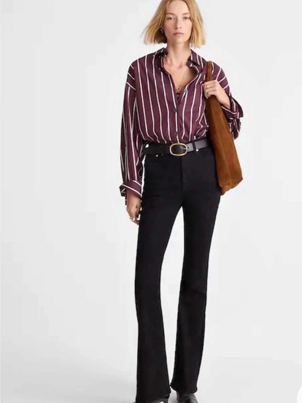 Madewell The Stretch Flare Jean in Black